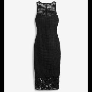 NWT - WHBL - Black Crochet Dress - Sz6